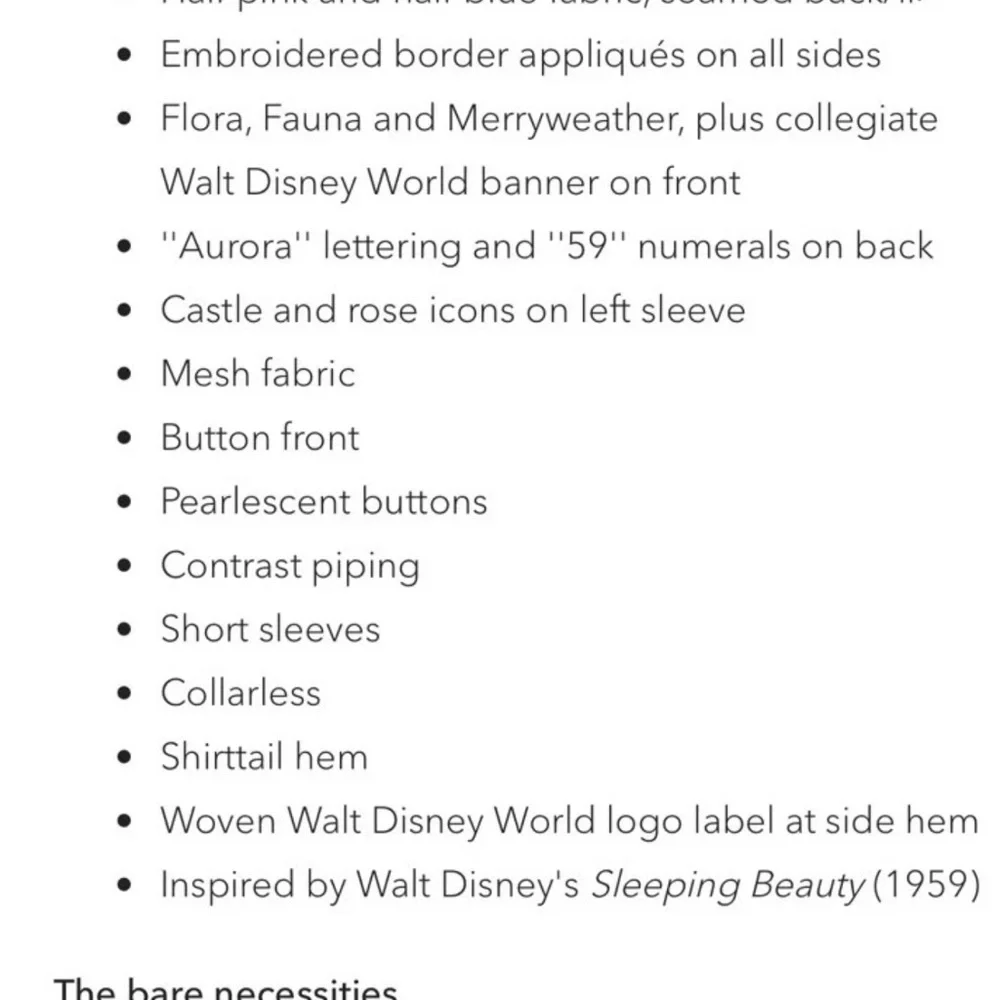 Disney Aurora Jersey with Embroidered Details - Picture 5 of 9